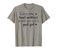 Give Me a Hand Necklace & Tell Me I'm a Good Girl Book Smutt T-Shirt