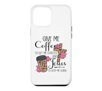 Give Me Coffee to Get Me Started and Jesus to Keep Me Going Coque pour iPhone 12 Pro Max