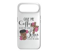 Give Me Coffee to Get Me Started and Jesus to Keep Me Going Coque pour iPhone Air