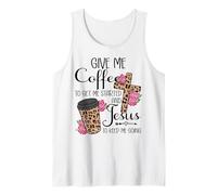 Give Me Coffee to Get Me Started and Jesus to Keep Me Going Débardeur