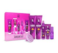 Give Me Coffret cadeau de soins capillaires, shampooing et après-shampoing, masque, spray de défense thermique, sérum, masseur du cuir chevelu, soin des cheveux mangue fruit de la passion pour