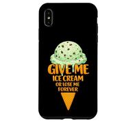 Give Me Ice Cream Or Lose Me Forever | Pépites de Chocolat à la Menthe Coque pour iPhone XS Max