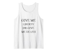 Give Me Liberty Or Give Me Death avec Police Noire Vintage Débardeur