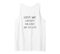 Give Me Liberty Or Give Me Death avec Police Noire Vintage Débardeur