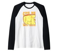 Give Me Smoo-Cheese Jeu de Mots au Fromage Kawaii Mignon Manche Raglan