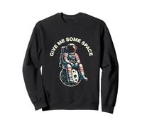 Give Me Some Space Astronaute Assis sur Lune Humour Cosmique Sweatshirt