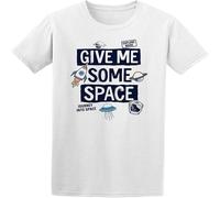 Give Me Some Space Planets Tee Men's White Manches Courtes(XX-Large)