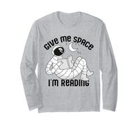 Give ME Space I'm Reading Kids Astronaute Book Reader Meme Manche Longue