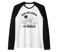 Give ME Space I'm Reading Kids Astronaute Book Reader Meme Manche Raglan