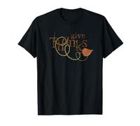 Give-Thanks Thanksgiving Automne Coquette Bow Golden Harvest T-Shirt