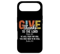 Give Thanks The Lord Psalm 136:1 He Will Fight Exodus 14:14 Coque pour iPhone Air