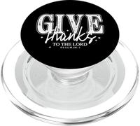 Give Thanks to The Lord Christian Shirt Psaume 136:1 Bible PopSockets PopGrip pour MagSafe