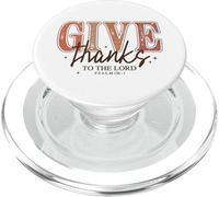 Give Thanks to The Lord Christian Shirt Psaume 136:1 Bible PopSockets PopGrip pour MagSafe