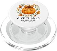 Give Thanks to The Lord Psalm 136:1 Pumpkin Wreath PopSockets PopGrip pour MagSafe