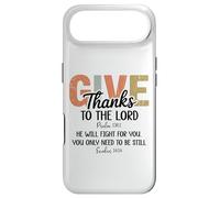 Give Thanks to The Lord Psalm 136 He Will Fight Exodus 14:14 Coque pour iPhone Air