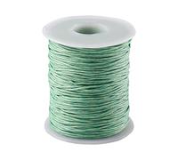 Givenny 91,4 m de fil de coton ciré pour perles - 1 mm de diamètre - Pour la confection de bijoux - Vert pâle