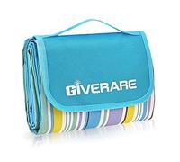 GIVERARE Couverture de Pique-Nique et de Plage XL - Imperméable - Séchage Rapide - Oxford - Tapis de Pique-Nique Portable Extra Large pour Voyage, randonnée, Festival de Musique, pelouse