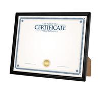 Giverny Cadre photo noir de 21,6 x 27,9 cm pour affichage mural ou de table, design simple, finition brillante, parfait pour la décoration de la maison, du bureau, un certificat, un diplôme