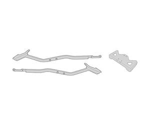 Givi 1152FZ Monorack Bras pour Topcase Montage Noir 40