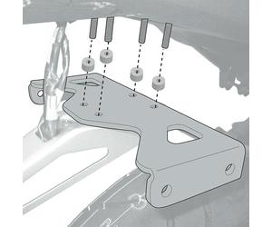 Givi 1152KIT für Honda CB500F, kit de montage Noir Noir