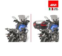 Givi Support top-case Monorack 2130FZ – Pour Yamaha MT-07/Tracer – Bras de montage Noir 40