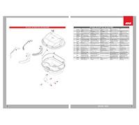 Givi 649964424363 Bloc à Charnière pour B37/47/B360, 40 Noir