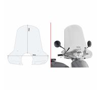 GIVI 7062A Spoiler Parbrise Transparent Pour SYM 125 Fiddle 2020-2020