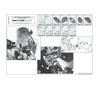 GIVI A147A Set De Supports Spécifique à Partir De Correspondre A Pare-Brise 147A