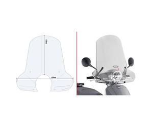 GIVI A7062A Attaches Pare-brise Pour 7062A Pour Sym FIDDLE 125 Euro 5 2020