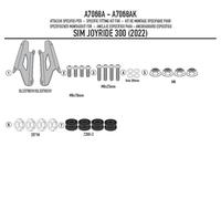 Attaches Pour Pare-Brise GIVI 7056DT Pour Sym JOYRIDE 300 2022