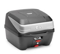 GIVI B32N Valise Monolock Universelle 32 Litres Noir Argent Avec Plaque