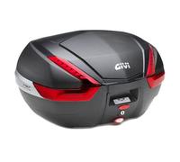 Givi Baúl MK 47L. NG CAT/RJ Tapa NG Carb Noir Mat/Carbone CAT.ROUGE