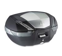 Givi Baúl Mk 47L. Ng Cat/Transp Tapa Alum. Noir Mat/Gris Aluminium Cat.Blanc