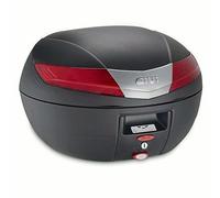 Givi Baúl Monokey V40N Noir Catadioptrique Rouge Noir Mat - Catadioptrique Rouge