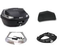 GIVI Baulot B37NT Monolock 37 Lt + Plaque + Kit Lumières Stop + Dossier