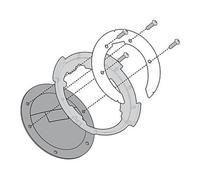 GIVI BF04 Flange Pour Sac De Réservoir Tanklock Pour KAWASAKI ER 6F 650 2008