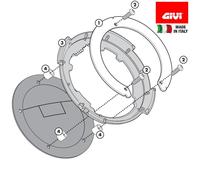 GIVI BF32 Flange Spécifique Pour Sacoche Tanklock Pour Kawasaki 1000 Z 2014-2020