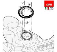 GIVI BF Système Tanklock pour tankbags TANKLOCK (Black,One Size)