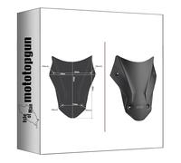 givi Bulle Basse Sportive Noir Mat d1144bo Compatible avec Honda crf 1000 l Africa Twin 2018 2019 mototopgun d1144bo