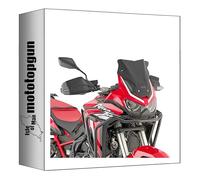 givi Bulle Basse Sportive Noir Mat d1179bo Compatible avec Honda crf 1100 l Africa Twin 2020 2021 2022 2023 mototopgun d1179bo