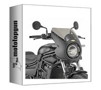 givi Bulle fumée a802 + Support Compatible avec Kawasaki Eliminator 500 2024 mototopgun