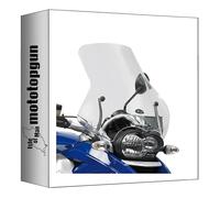 givi Bulle incolore 330dt + Support Compatible avec BMW r 1200 GS 2004 2005 2006 2007 2008 2009 2010 2011 2012 mototopgun 330dt + d330kit