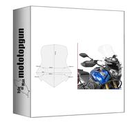 givi Bulle incolore d2119st Compatible avec Yamaha XT 1200 ZE Super ténéré 2014 2015 2016 2017 2018 2019 2020 mototopgun d2119st