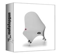 givi Bulle Universelle fumée a210 + Support Compatible avec Royal Enfield hntr 350 2022 2023 2024 mototopgun