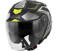 GIVI Casque moto X.25 Trace Matt Black / Titanium / Yellow XS