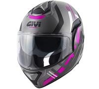 GIVI Casque moto X30 Pulsar PUTP Matt Titanium / Black / Fuchsia M