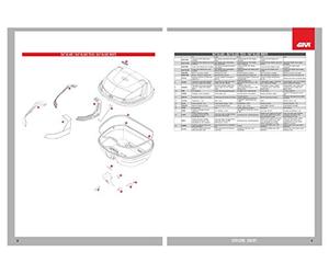 Givi - catadiottri Rossi avec parabole z4506r