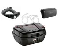 GIVI Coffre Valise Trekker TRK52B + Plaque SR6404 Triumph Tiger Sport 1050 13-14