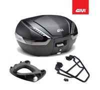 GIVI Coffre Valise V47NNT + SR1186 Plaque HONDA FORZA 750 2021 2022