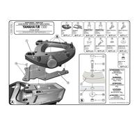 GIVI E228 Fixation Arrière Avec Platine Pour Top Case Monokey